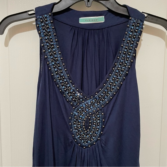 Pleione (Nordstrom Brand) Embellished Tank Top - Size S - Picture 4 of 6
